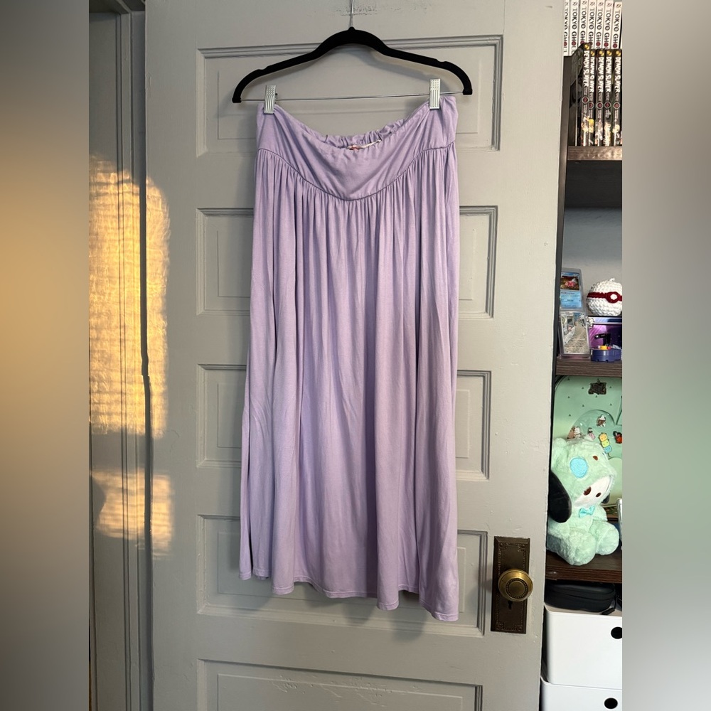 Free People Beach Serenity Purple set top and skirt Size XL - Picture 7 of 11